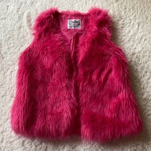 Hot pink Fur Vest